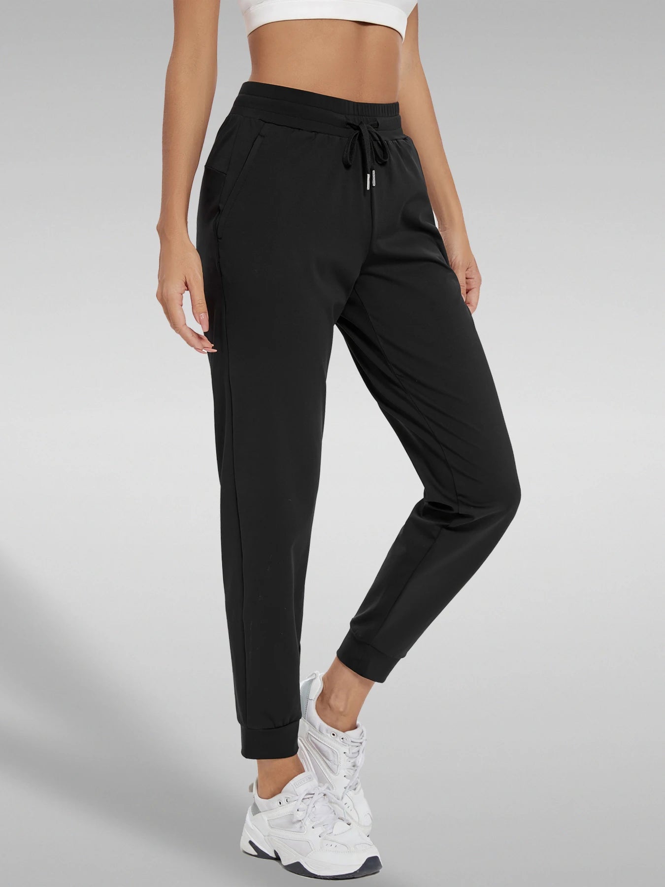 Womens High Waisted Joggers with Pockets for Workout Yoga