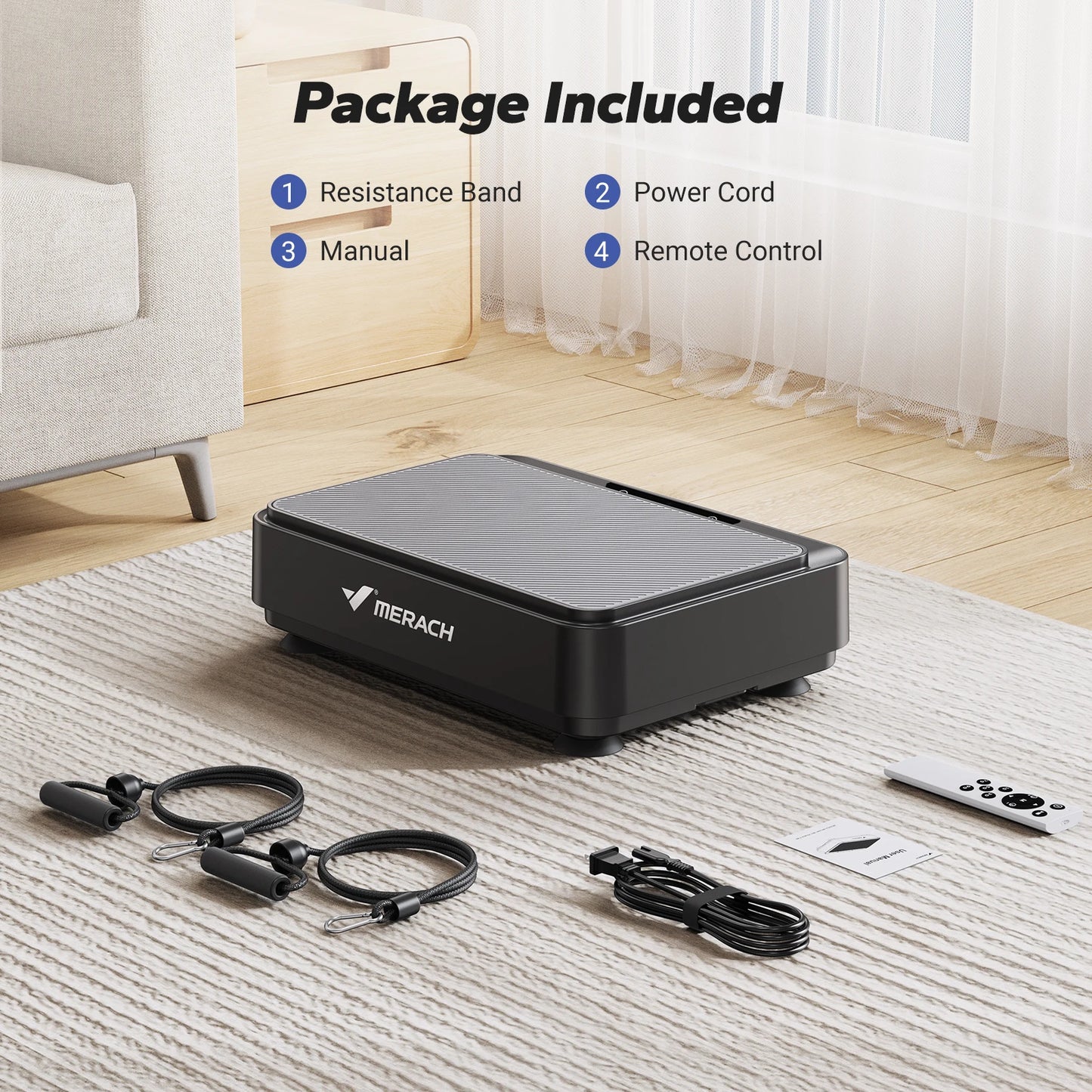 Merach Vibration Plate Exercise Machine Lymphatic Drainage