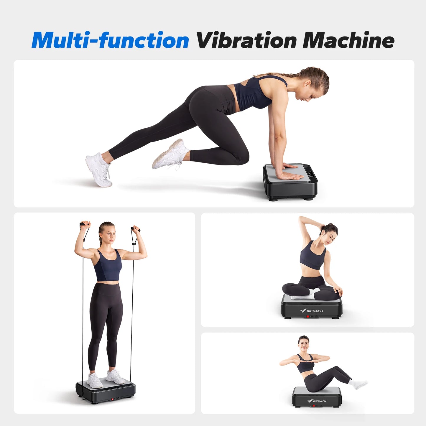 Merach Vibration Plate Exercise Machine Lymphatic Drainage