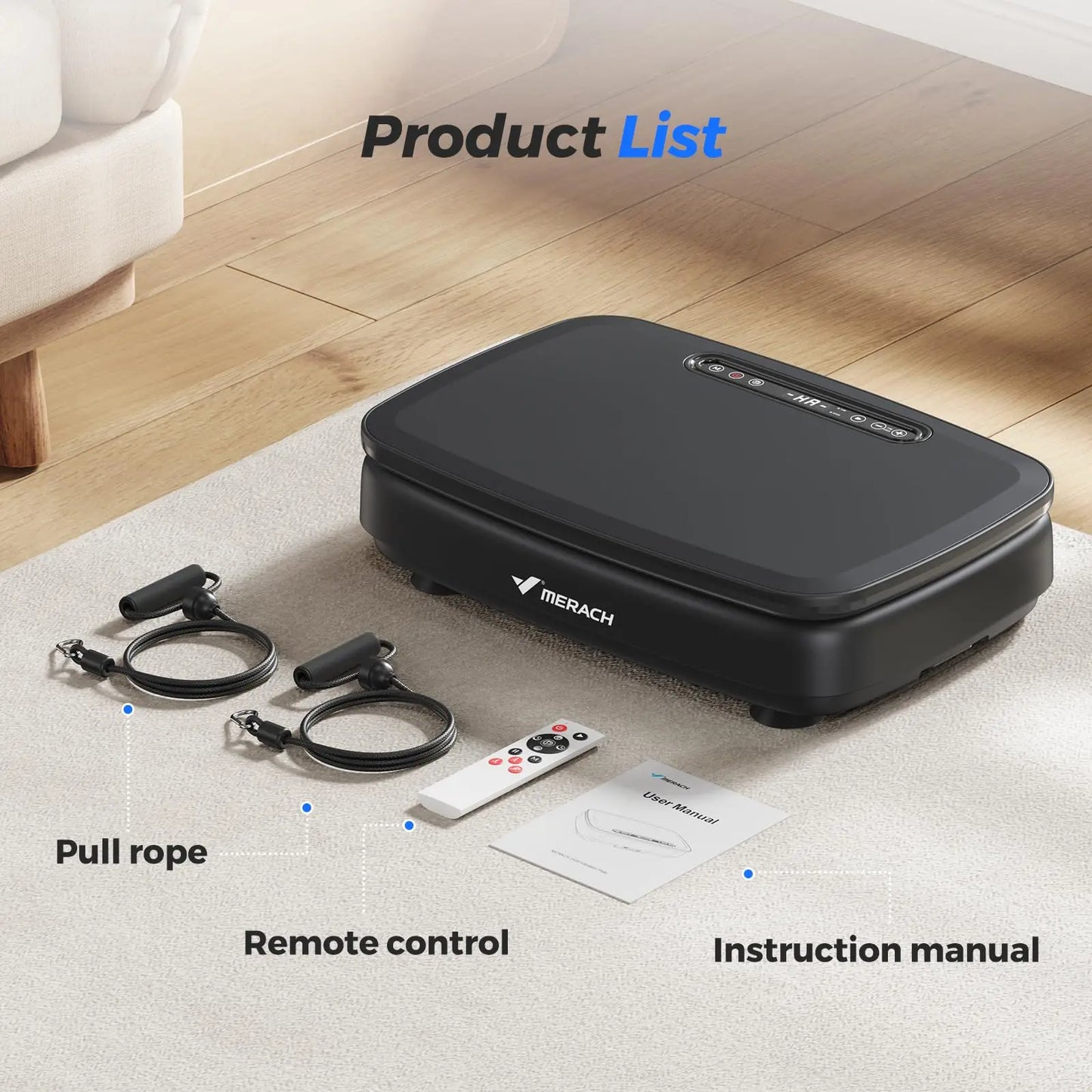 MERACH Vibration Plate Exercise Machine Whole Body Workout