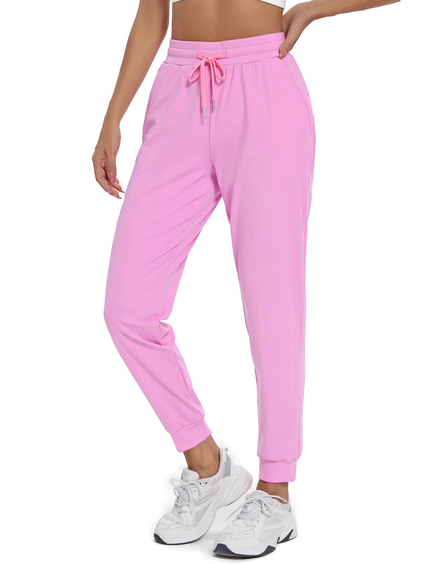 Womens High Waisted Joggers with Pockets for Workout Yoga