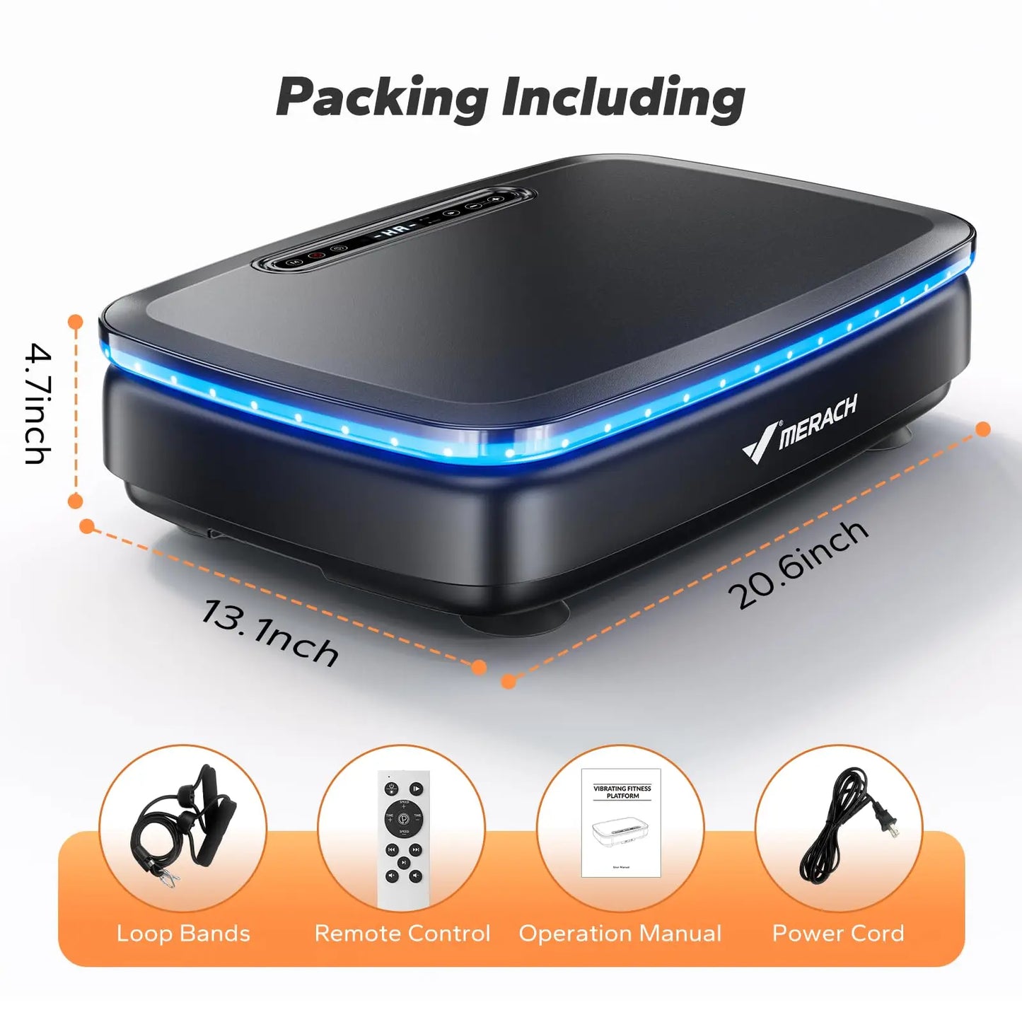 MERACH Vibration Plate Exercise Machine Whole Body Workout