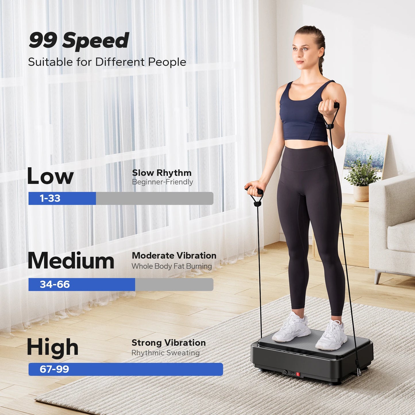 Merach Vibration Plate Exercise Machine Lymphatic Drainage