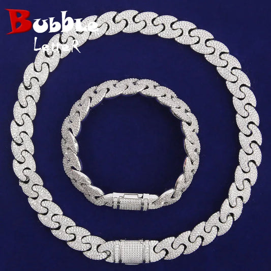 Necklace Bracelet Jewelry Set Men's Hip Hop Street Rock