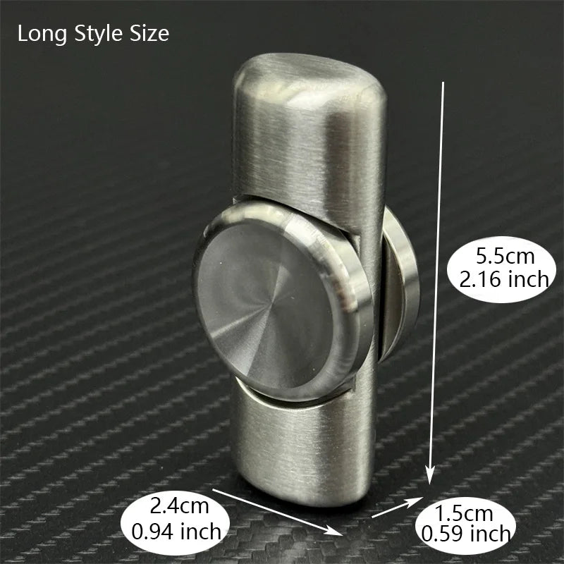 Stainless Steel Brushed Craft Fidget Spinner Fashion EDC Hand Spinner Office Relaxation Fidget Toys ADHD Tool Idea Gifts