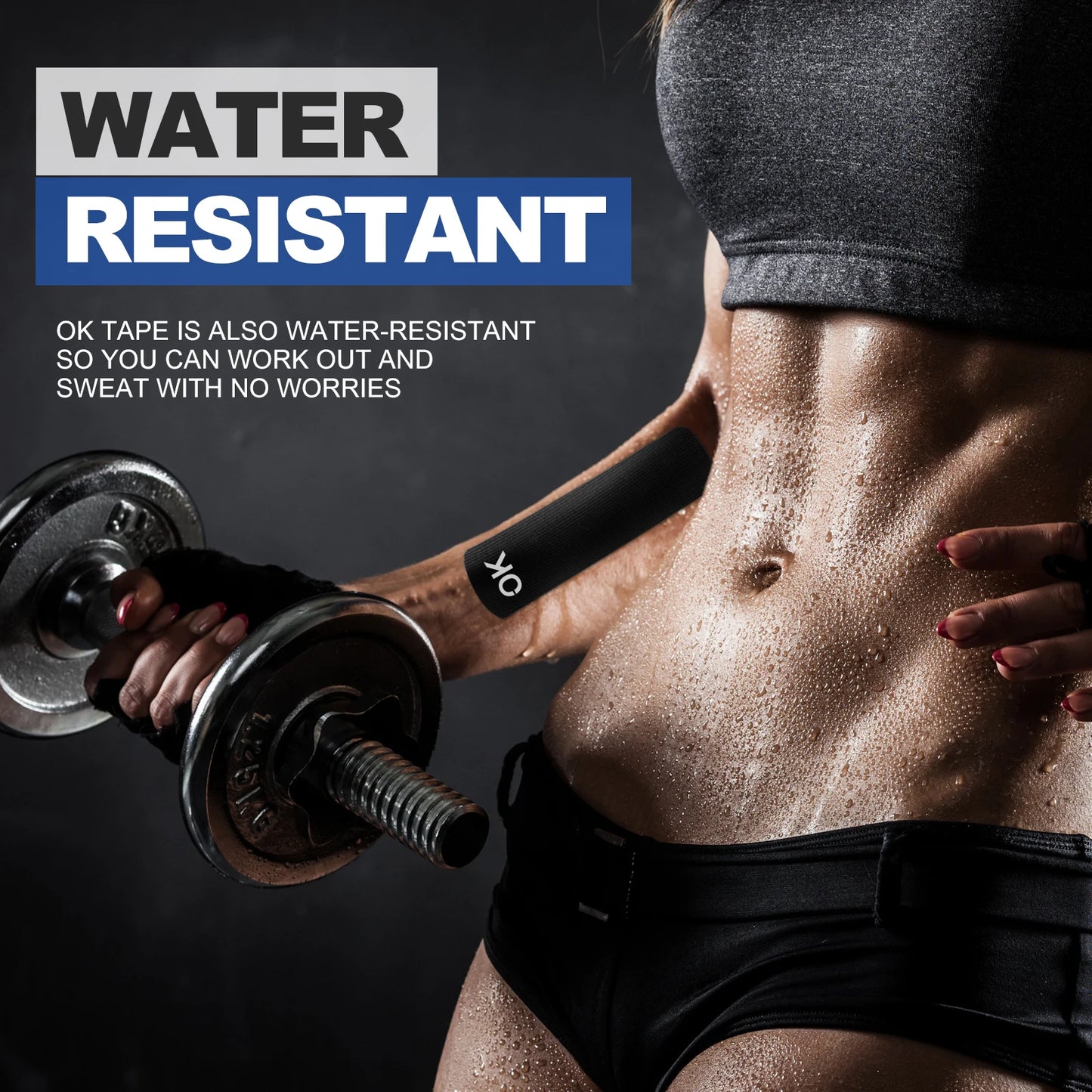 Ok Tape Kinesiology Tape 5cm Precut 20 Strips Latex Free