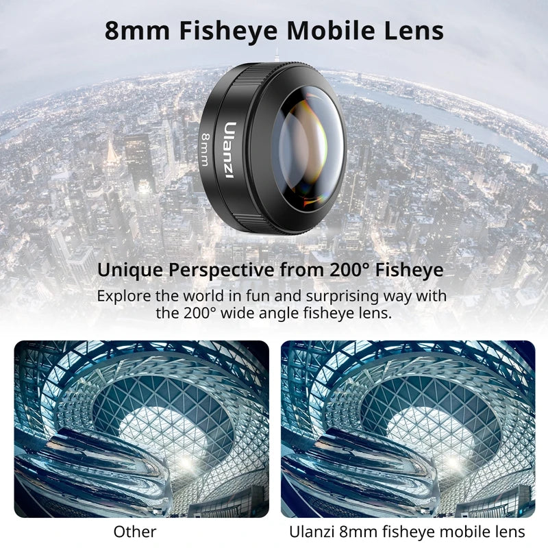 Ulanzi Universal Mobile Lens Macro Fisheye Wide Telephoto