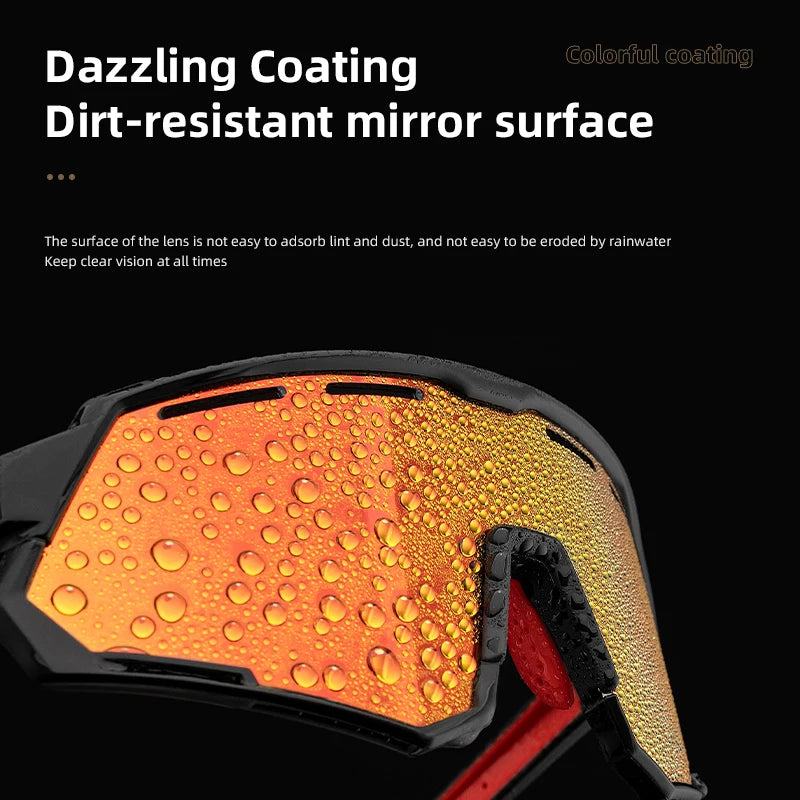 Rockbros Polarized Cycling Glasses Sunglasses MTB 5 Lenses