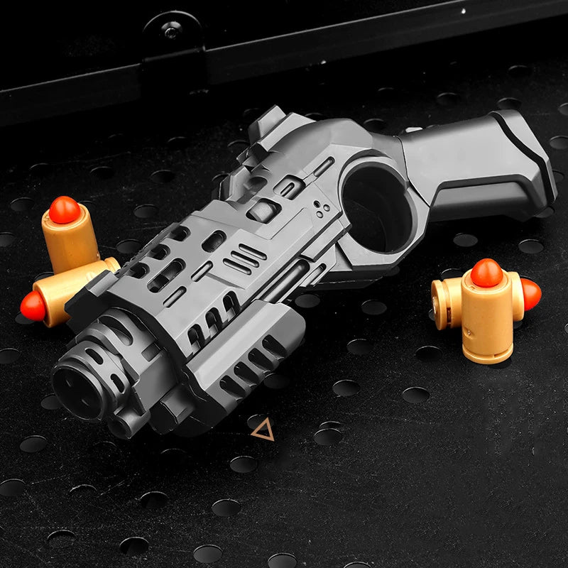 Cool Plastic Gun Fidget Toys Fun EDC Fidget Slider Stress Relief Shooting Toy ADHD Anti-Anxiety Toy Multifunctional Tools
