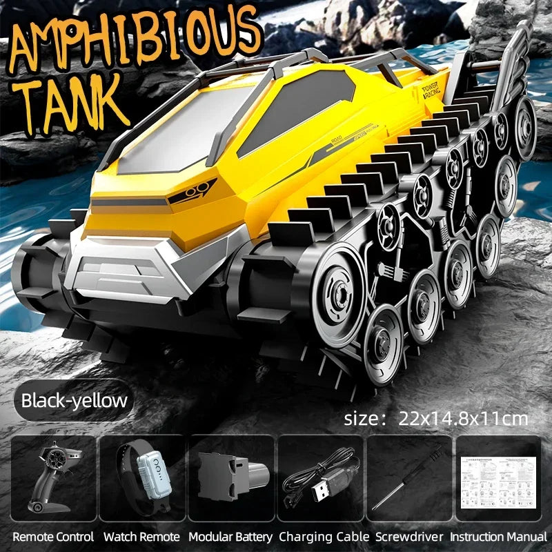 JJRC Q183 Rc Tank Car Track Remote Control Cars Off Road 2.4G Amphibious Crawler Truck Climbing Electric Model Vehicles Toys