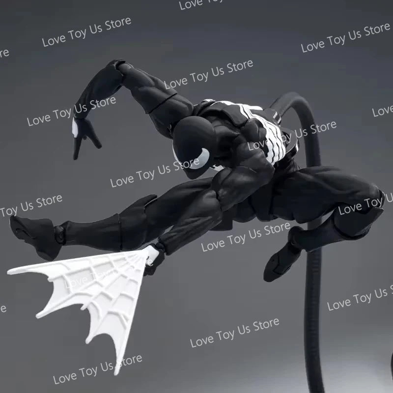 Original Mess Toys Spider Figure Black Suit Neighbor Symbiote Scarlet Spider Kaine Parker Black Red Spider Action Figure Toys