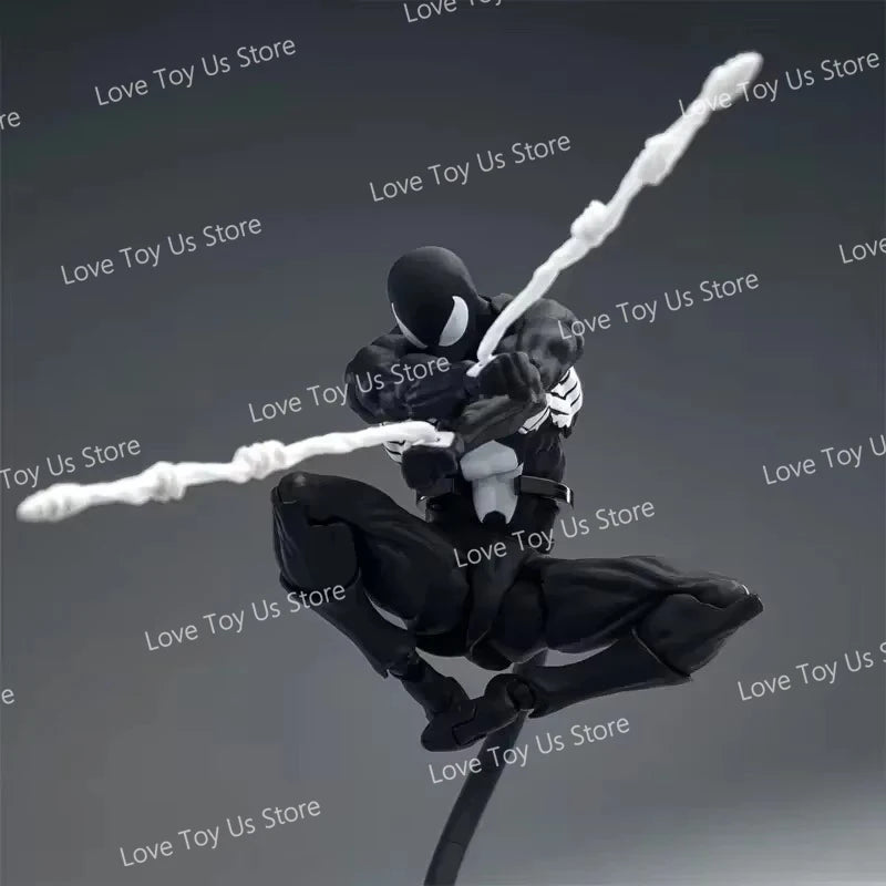 Original Mess Toys Spider Figure Black Suit Neighbor Symbiote Scarlet Spider Kaine Parker Black Red Spider Action Figure Toys