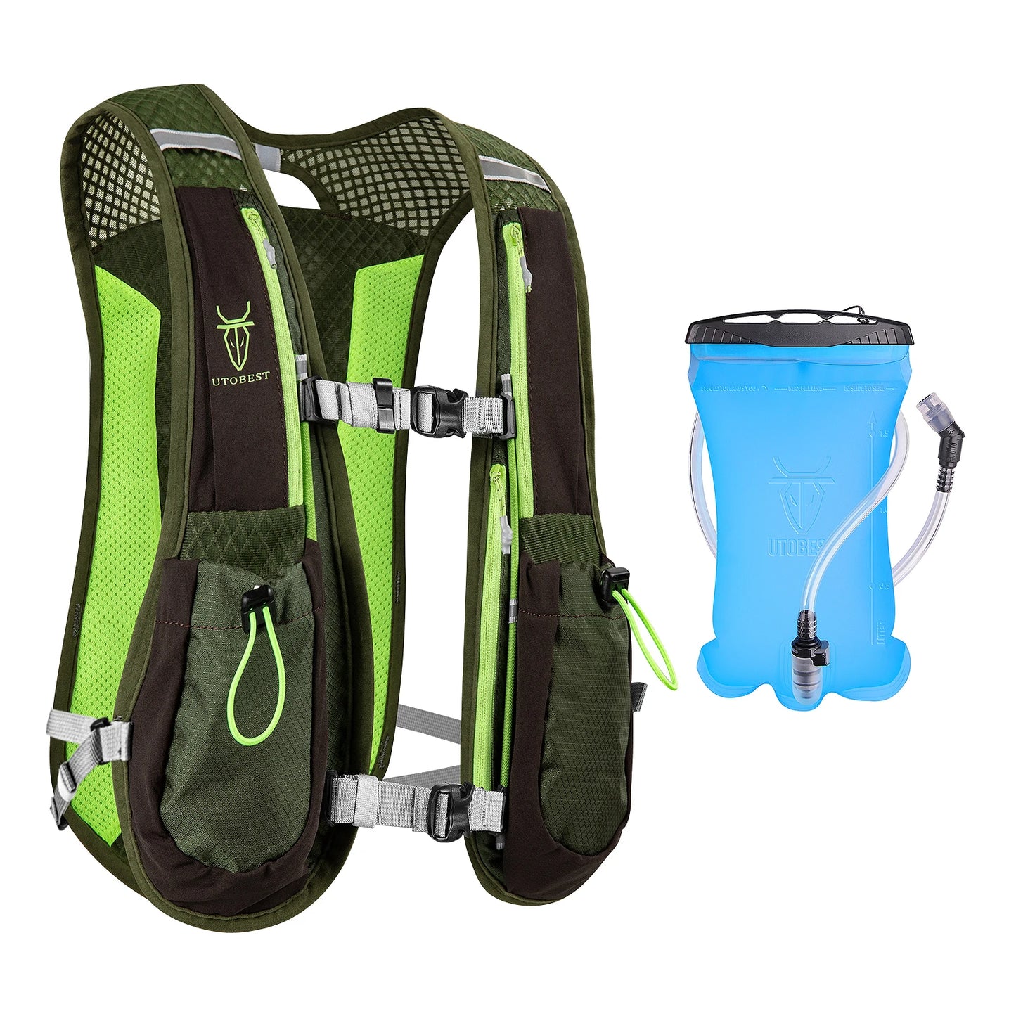 UTOBEST 5L Hydration Trail Running Backpack Vest Bladder