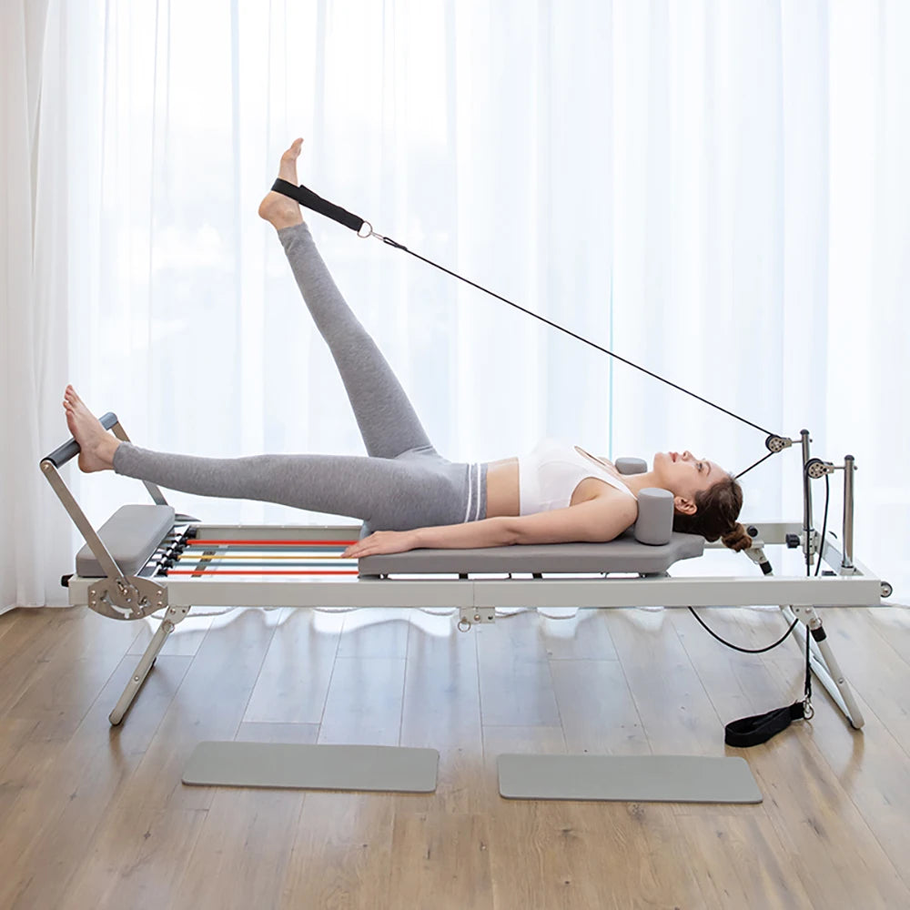 Nexace Foldable Pilates Reformer For Home Fitness Equipment