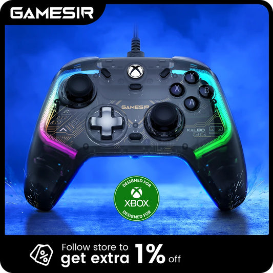 GameSir Kaleid Xbox Controller Wired Series X Hall Joystick