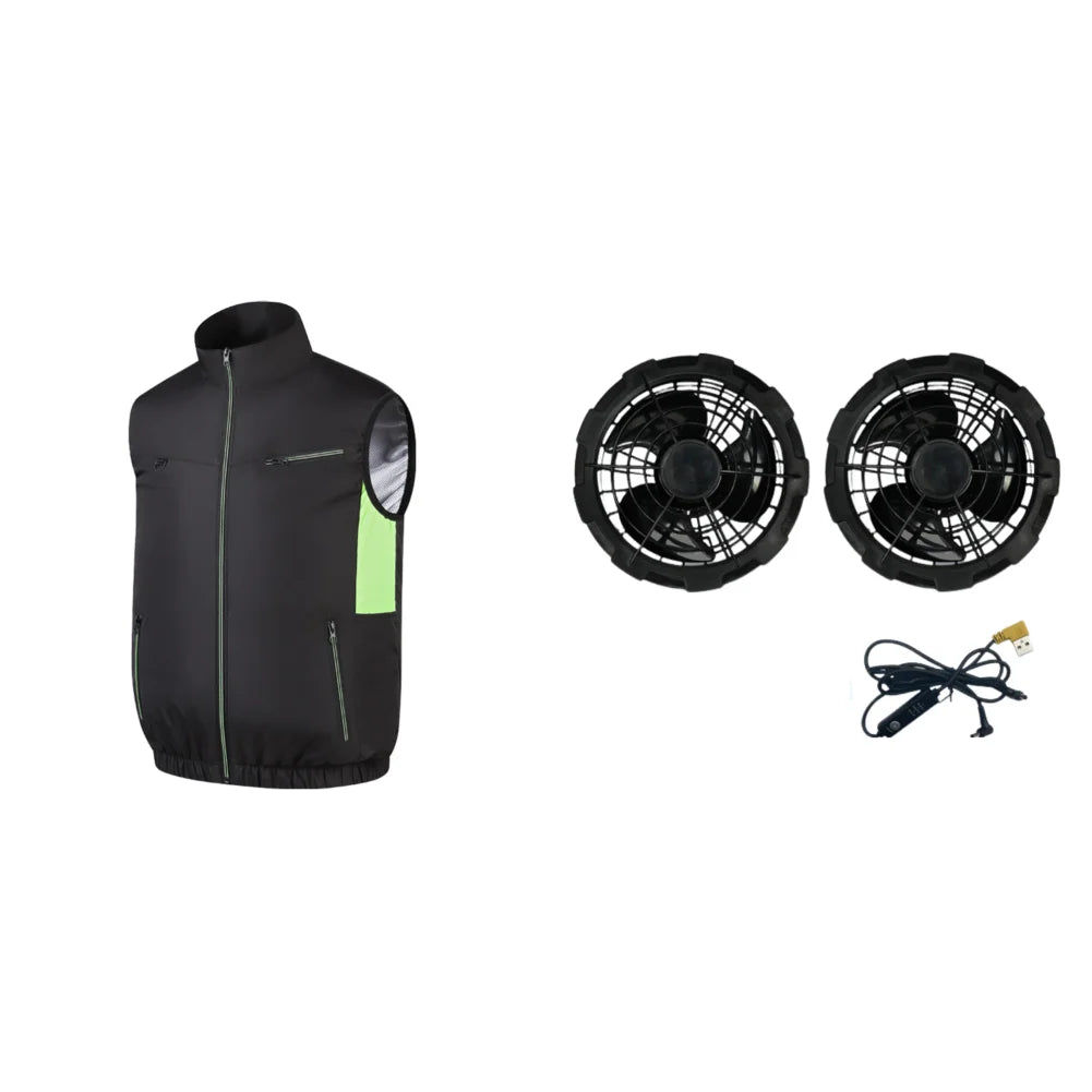 Cooling Ice Vest Breathable Sleeveless Workwear for Camping