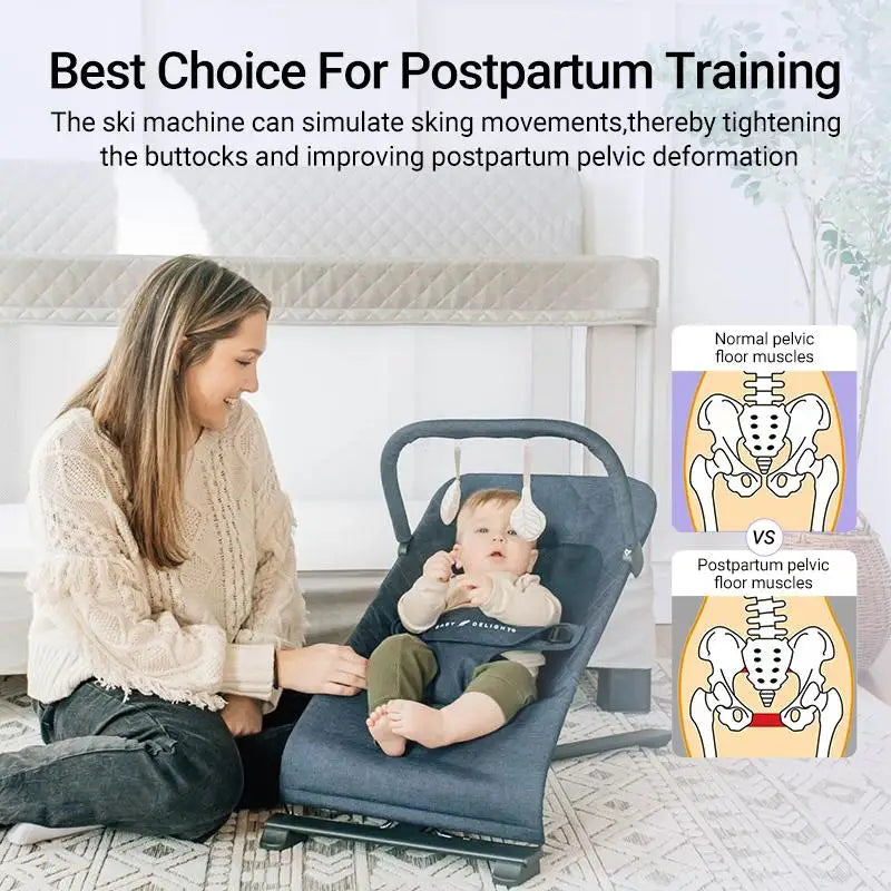 Foldable Three In One Ski Trainer Postpartum Leg Pelvic Hip