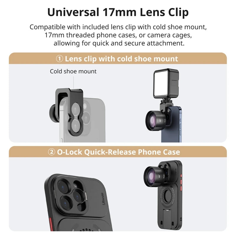 Ulanzi Universal Mobile Lens Macro Fisheye Wide Telephoto