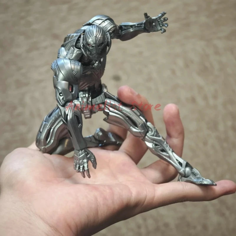 In Stock Marvel Ultron Action Figures AC Factory 16cm Ko Ultron Kaiyodo Amazing Yamaguchi Avengers Anime Collection Toys Gift