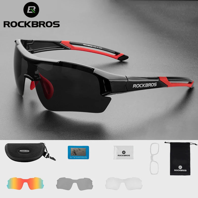 Rockbros Polarized Cycling Glasses Sunglasses MTB 5 Lenses