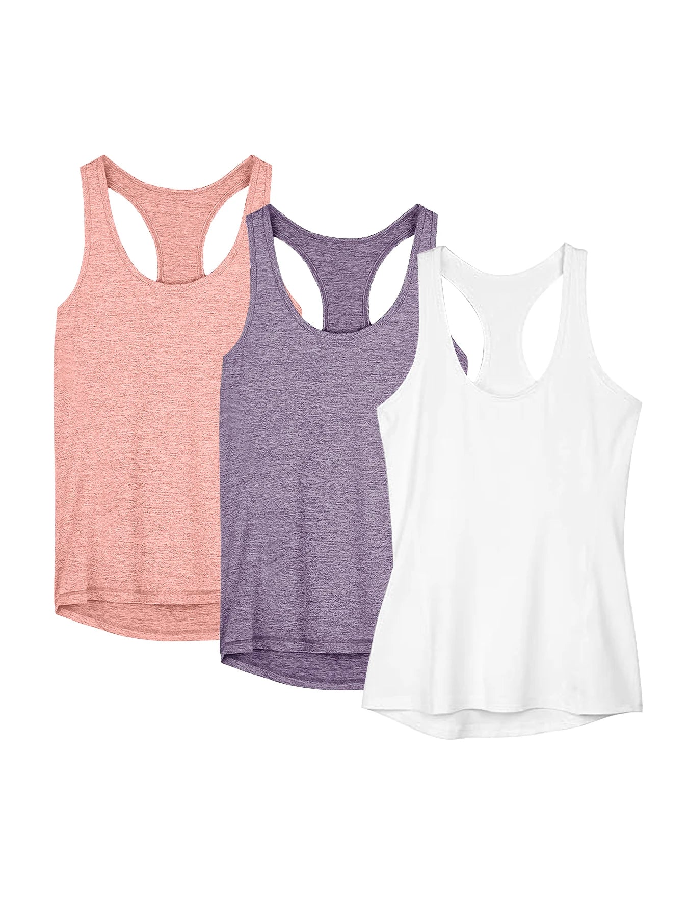 3 Pack Women Yoga Tank Tops Quick Dry Loose Fitness Shirt