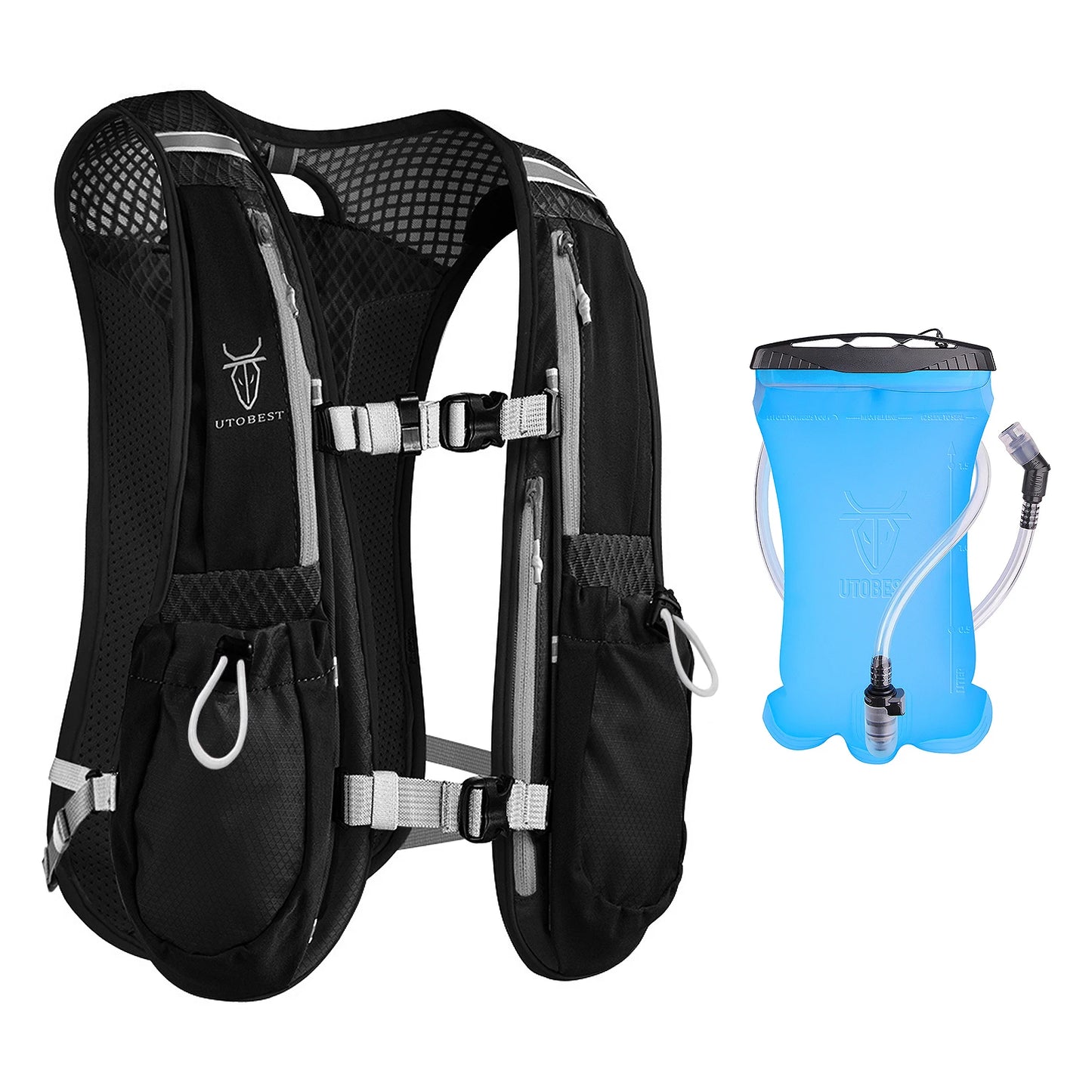 UTOBEST 5L Hydration Trail Running Backpack Vest Bladder
