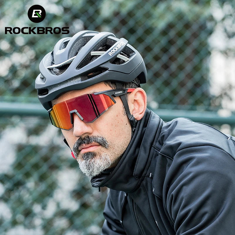 ROCKBROS Polarized Photochromic Bike Glasses UV400 Eyewear