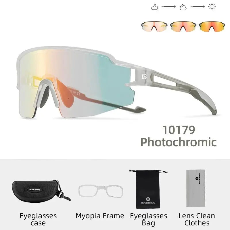 RockBros Photochromic Cycling Glasses UV Protected Eyewear