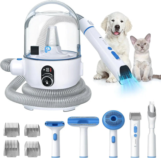 Pet Grooming Vacuum Kit 5 In 1 2.0L Dust Cup Low Noise