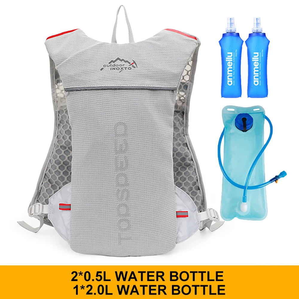 Ultralight 5L Outdoor Running Backpack Hydration Vest 500ml