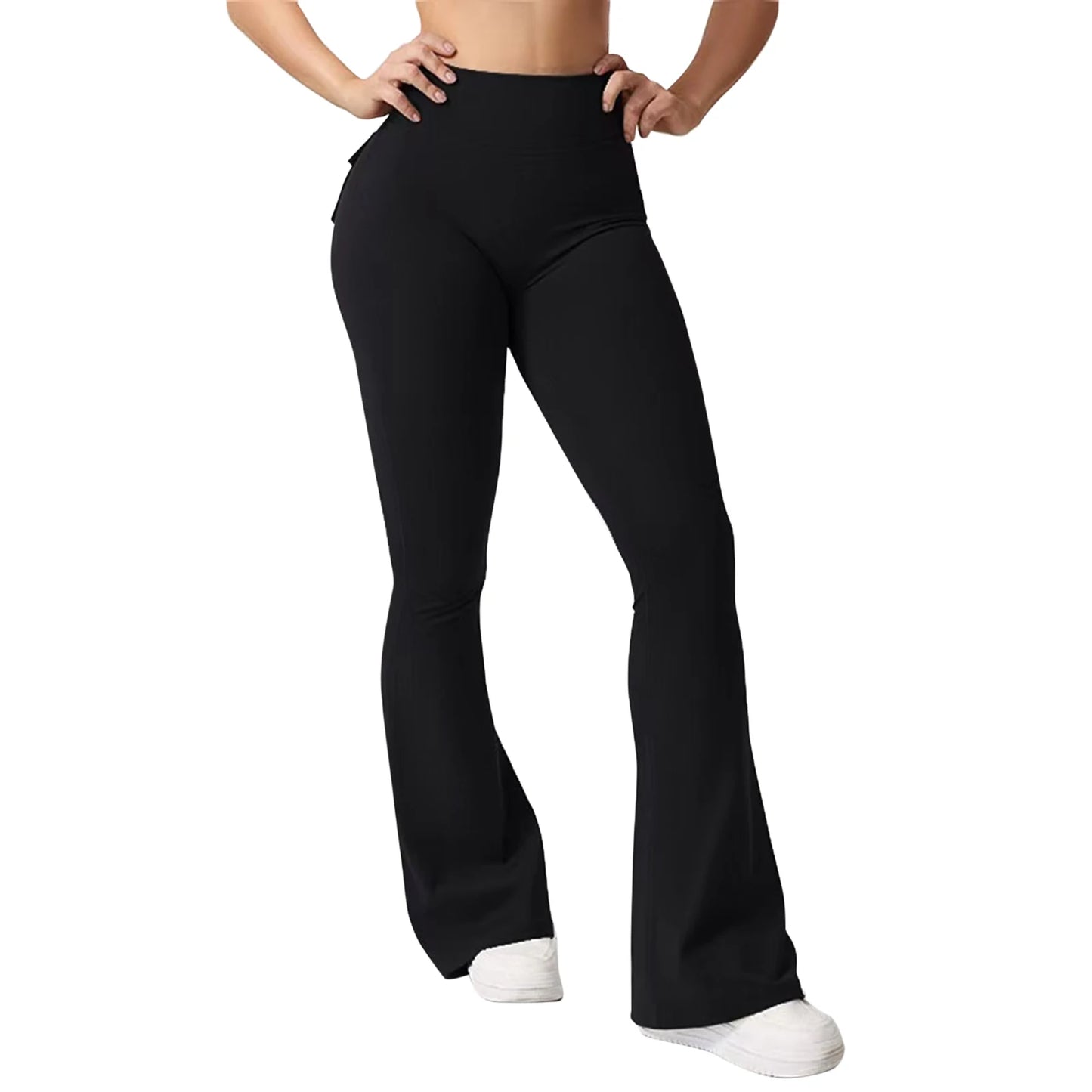 Women High Waist Yoga Leggings With Pockets Tummy Control